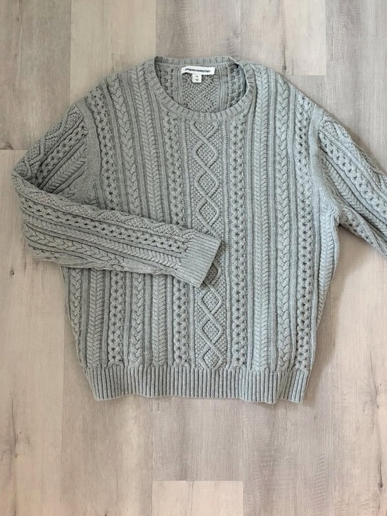Amazon Essentials Other - Amazon Essentials Men's Cable Knit Crewneck Sweater - Light Gray
